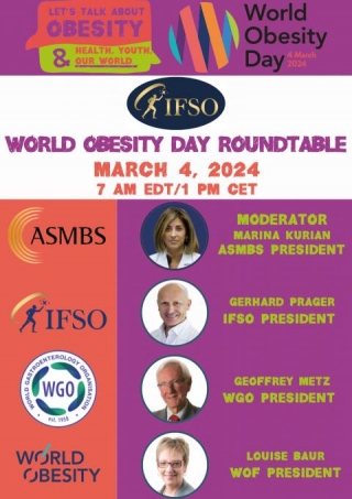Tomorrow! WORLD OBESITY DAY ROUNDTABLE - MARCH 4
