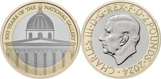 United Kingdom 2 Pounds 2024 - 200 Years Of The National Gallery