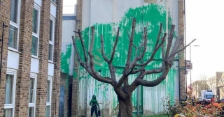 New Banksy Mural With A 'green' Theme Appears In London