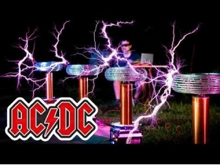 AC/DC - Thunderstruck, But With Tesla Coils