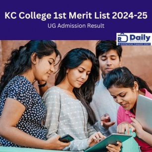 KC College 1st Merit List 2024-25 (New), Get Expected Cutoff List For UG Admissions