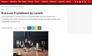 Lucaris Launches Eco Friendly Crystalware