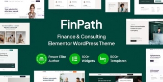 FinPath - Finance & Consulting Elementor WordPress Template