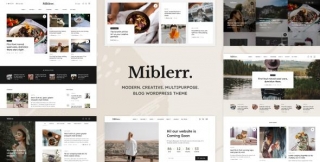 Miblerr – Modernes, Kreatives Und Vielseitiges Blog-WordPress-Vorlage