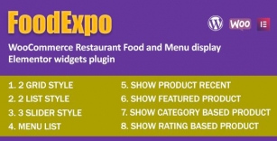 FoodExpo – WooCommerce Restaurant Food Menu-Anzeige Elementor-Widgets-Plugin
