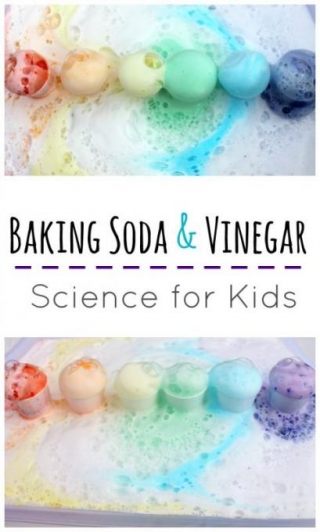 Baking Soda And Vinegar Rainbow Science