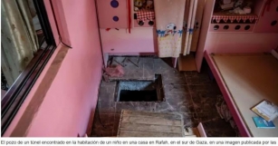 Foto De La Entrada A Un Túnel De Hamás En La Habitación De Un Niño En La Ciudad De Rafah, En Gaza (sin Comentarios)