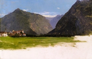 View Of Wimmis By F.E. Church