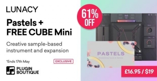 Lunacy Audio Pastels Expansion On Sale For $19 USD + FREE CUBE Mini
