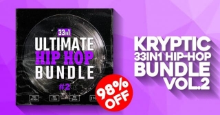Save 98% On 33-in-1 Ultimate Hip-Hop Bundle #2 By Kryptic Samples