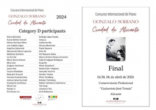 The Gonzalo Soriano International Piano Competition In Alicante Announces Its Winners