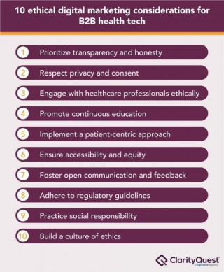 10 Ethical Digital Marketing Considerations For B2B Health Tech