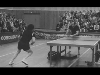 A Comical Table Tennis Match In The Netherlands, 1979