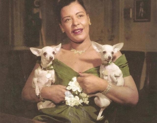 Lovely Vintage Photos Of Billie Holiday With Her Chihuahuas