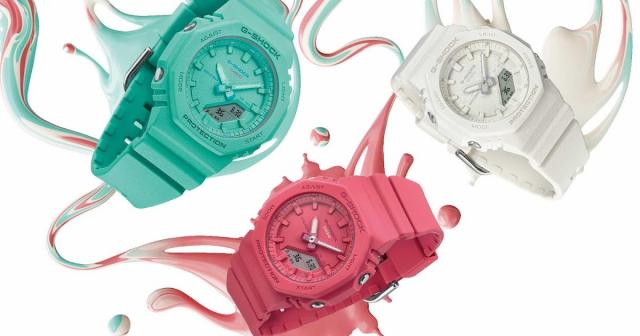 Compact G-SHOCK in Vibrant Monochromatic Color Schemes