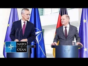 NATO Secretary General With The Chancellor Of Germany 🇩🇪 Olaf Scholz, 26 APR 2024