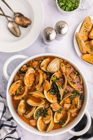 Portuguese Pork Stew With Clams