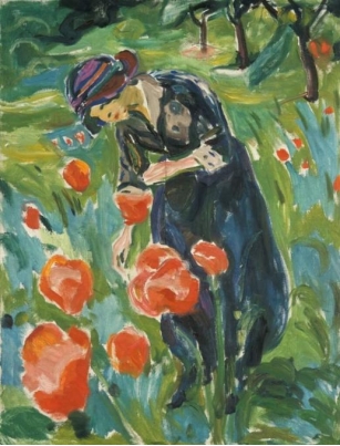 Edward Munch, Woman With Poppies