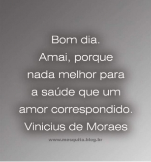 Vinicius De Moraes – Frase Do Dia – 05/05/24