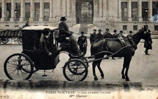 Les Femmes Cocher: Vintage Postcards Of The First Female Horse-Cab Drivers In Paris From The Early 20th Century
